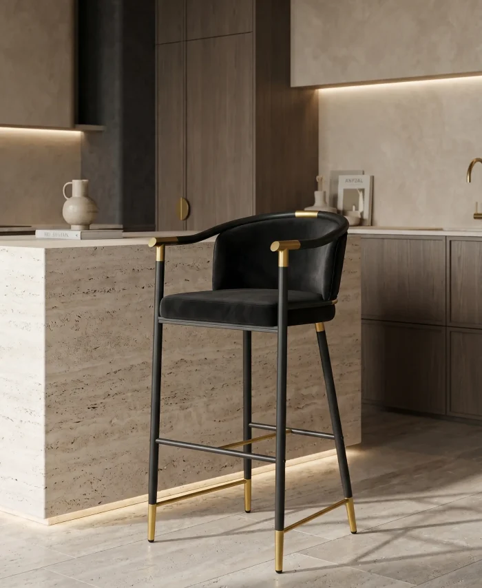 Astoria Totem Silla Negro Mate Latonada